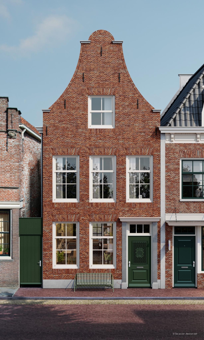 Thuishaven, Herenhuis met klokgevel, Herenhuis, Edam