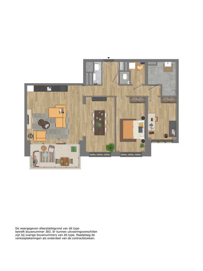 Ringers fase 2, Appartement Compact, bouwnummer: 383, Alkmaar