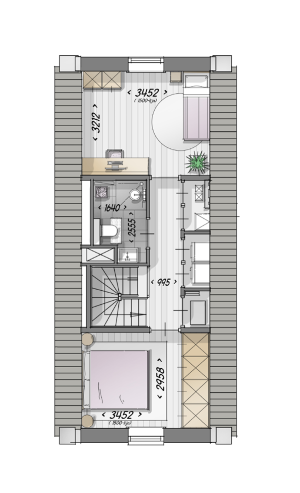 Thuishaven, Appartement met tuitgevel, Edam