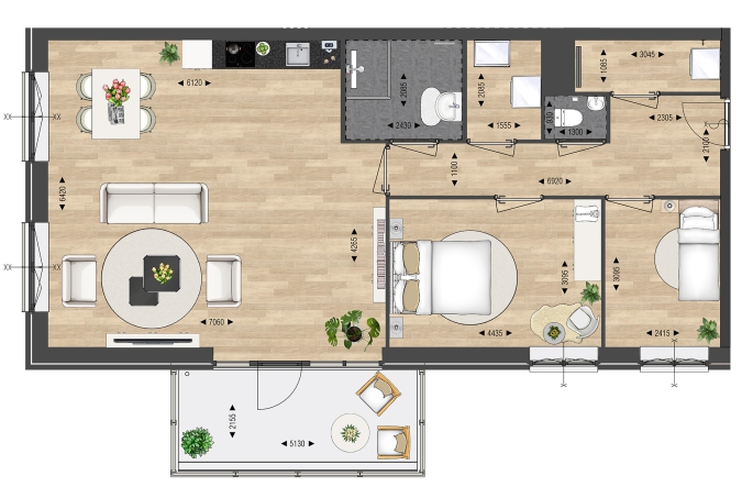 Résidence Buitenveld - START VERKOOP 10 JULI A.S. OM 17:00 UUR, Appartement type C, bouwnummer: 0C, Assendelft