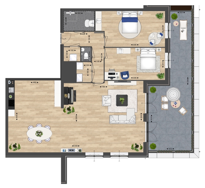 Résidence Buitenveld - START VERKOOP 10 JULI A.S. OM 17:00 UUR, Appartement type C, bouwnummer: 0C, Assendelft