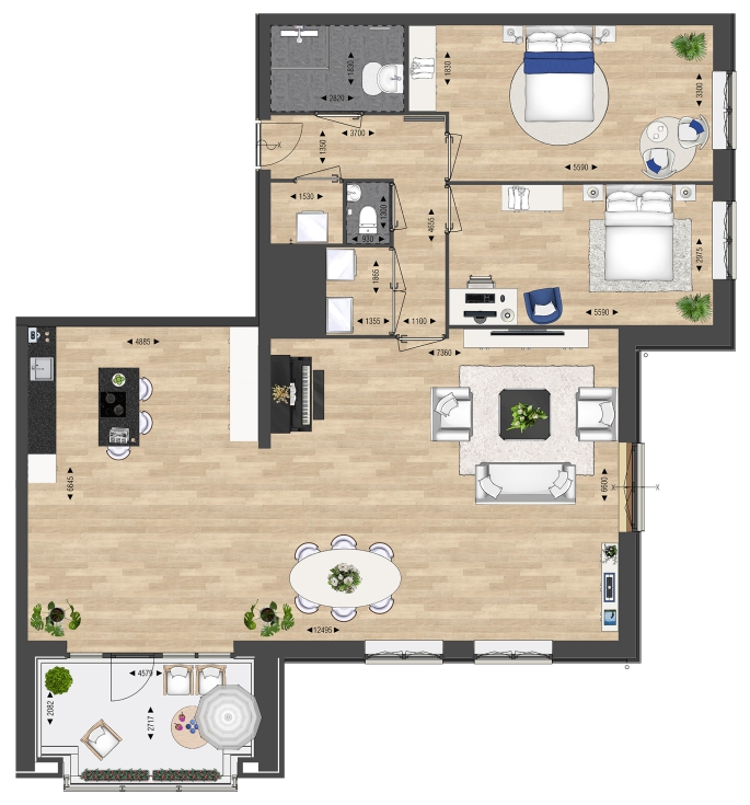 Résidence Buitenveld - START VERKOOP 10 JULI A.S. OM 17:00 UUR, Appartement type C, bouwnummer: 0C, Assendelft