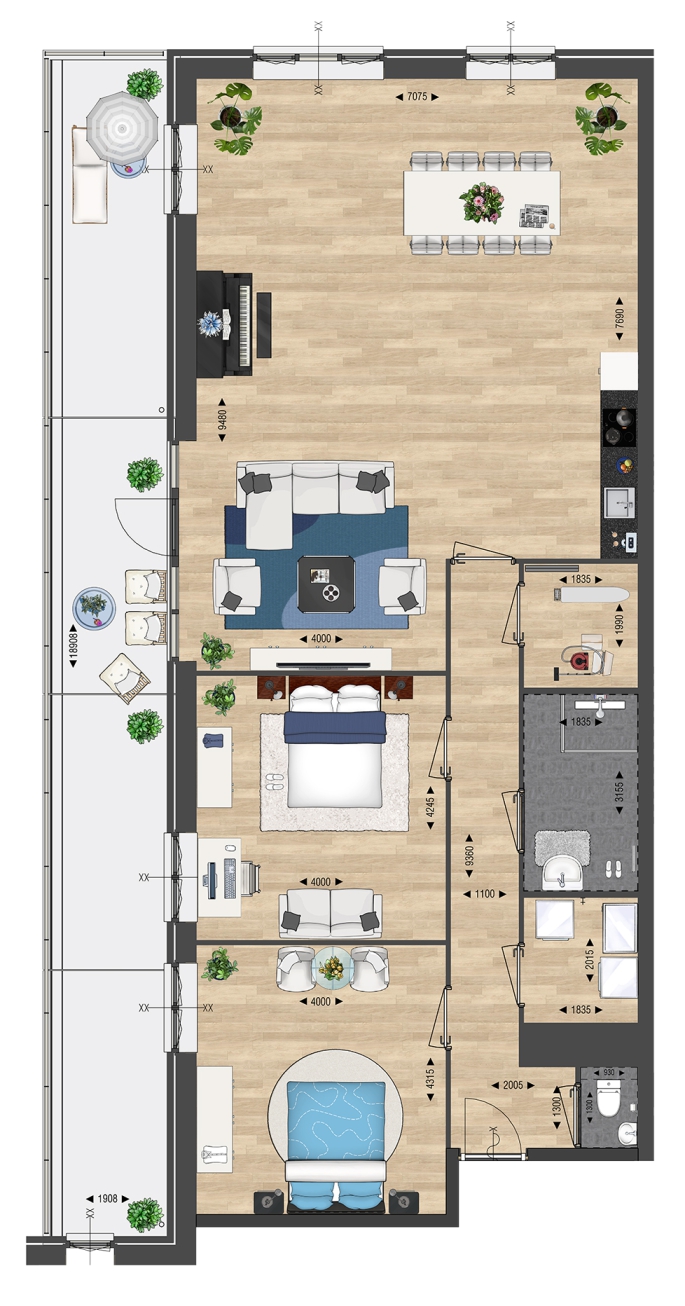 Résidence Buitenveld - START VERKOOP 10 JULI A.S. OM 17:00 UUR, Appartement type C, bouwnummer: 0C, Assendelft