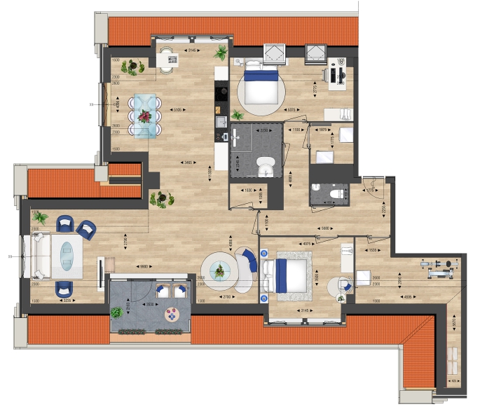 Résidence Buitenveld - START VERKOOP 10 JULI A.S. OM 17:00 UUR, Appartement type C, bouwnummer: 0C, Assendelft