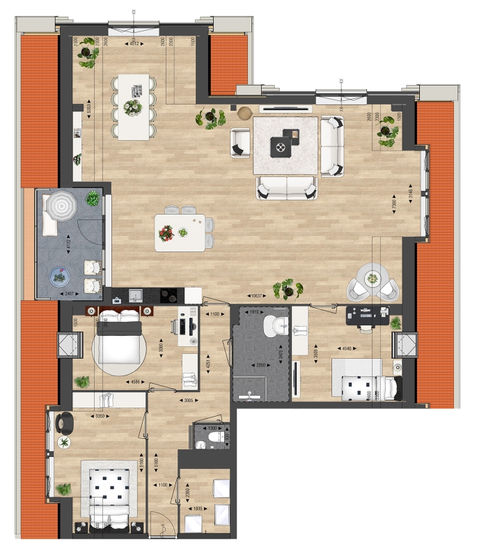 Résidence Buitenveld - START VERKOOP 10 JULI A.S. OM 17:00 UUR, Appartement type C, bouwnummer: 0C, Assendelft