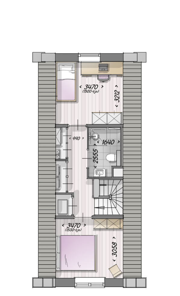 Thuishaven, Appartement met trapgevel, Edam