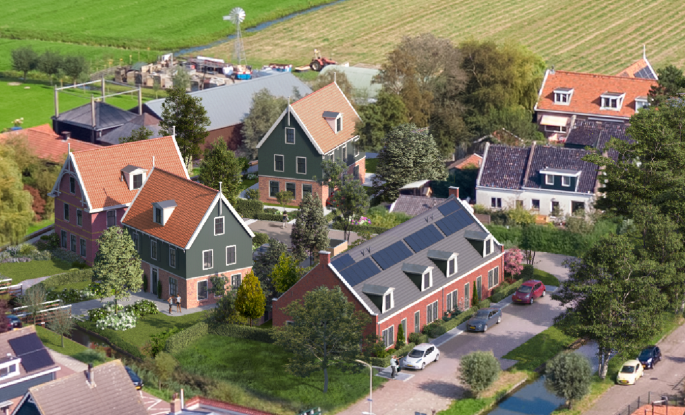 't Boerensluisje, Vrijstaande woningen, Oostknollendam