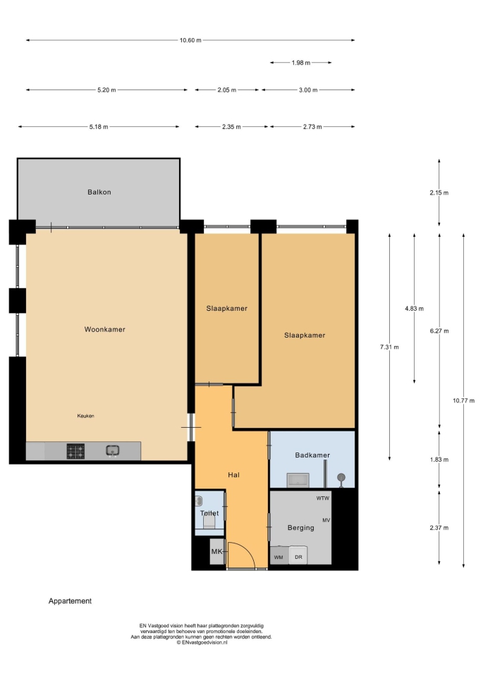 De Zaanse Helden, 3-kamer appartement (plus), bouwnummer: 401I, Zaandam