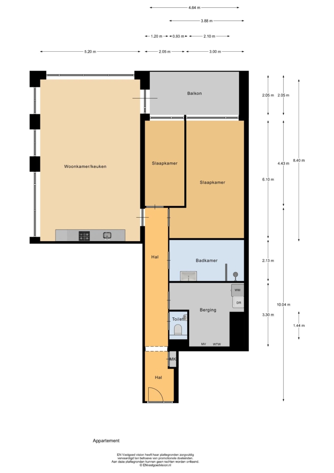 De Zaanse Helden, 3-kamer appartement plus, bouwnummer: 396I, Zaandam
